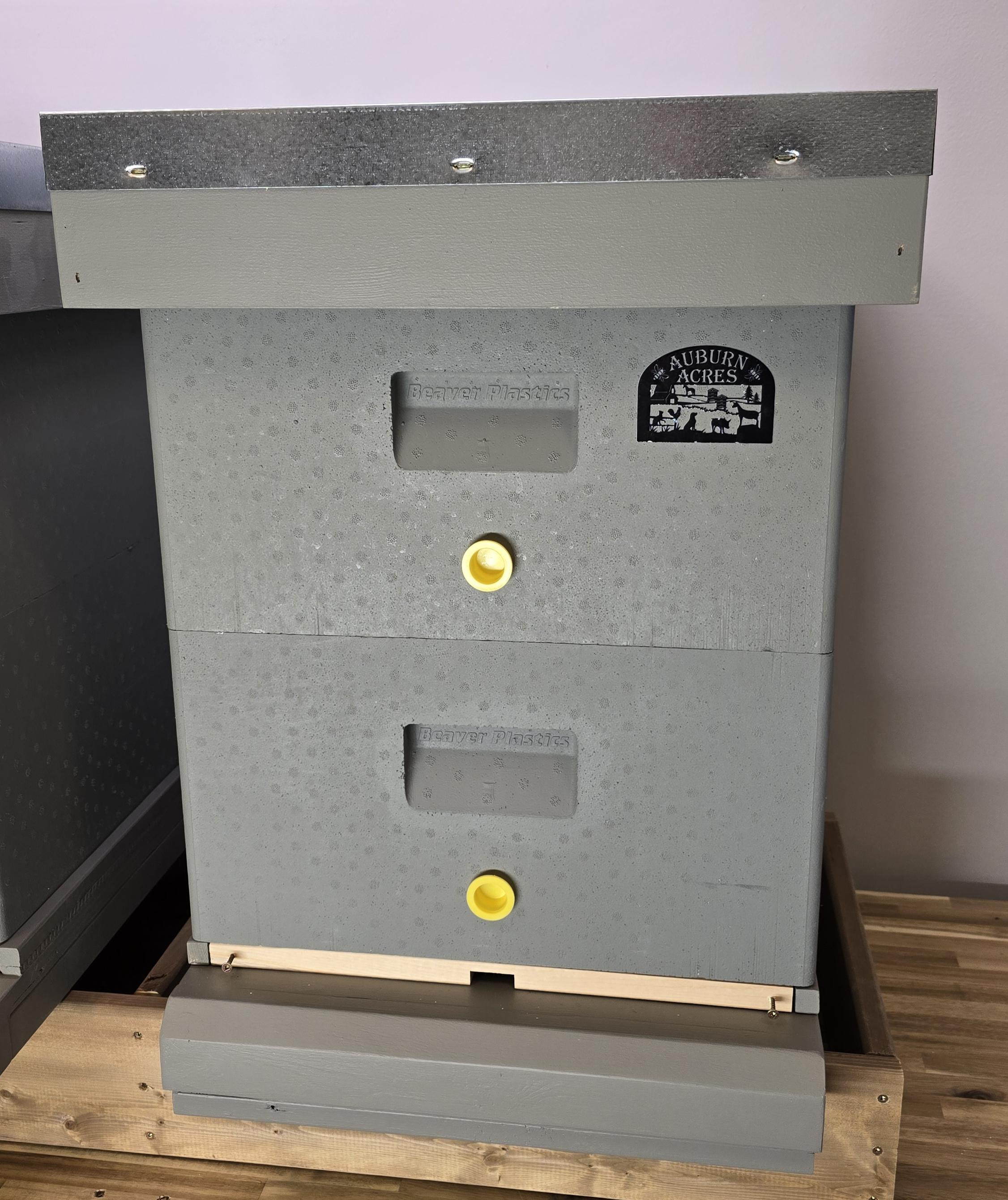 Double deep polystyrene hive package